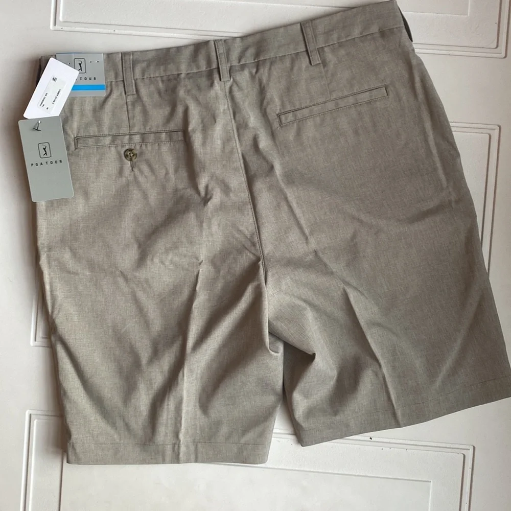 NWT PGA TOUR Men’s Golf Short Tan 36 Waist - Picture 6 of 6